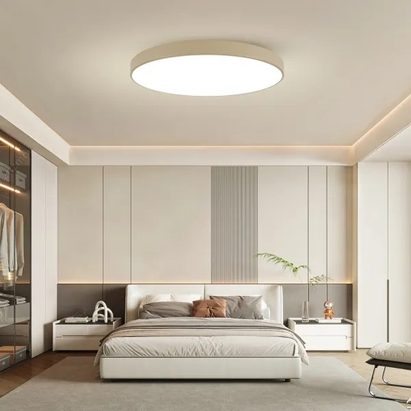 Brilagi-LED Fényerőszabályozható lámpatest POOL SMART LED/128W/230V 100 cm bézs Wi-Fi Tuya + távirányító