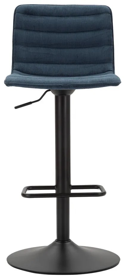 Petróleumkék-fekete állítható magasságú bárszék (ülésmagasság 61 cm) Malia – Mauro Ferretti