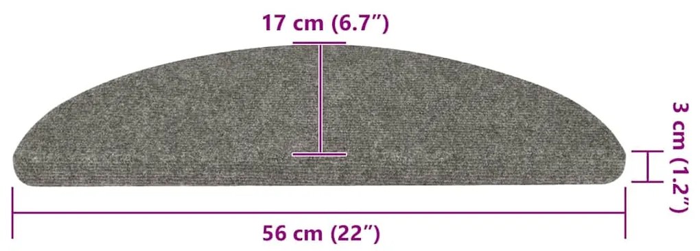 20 db fekete öntapadó lépcsőszőnyeg 56 x 17 x 3 cm