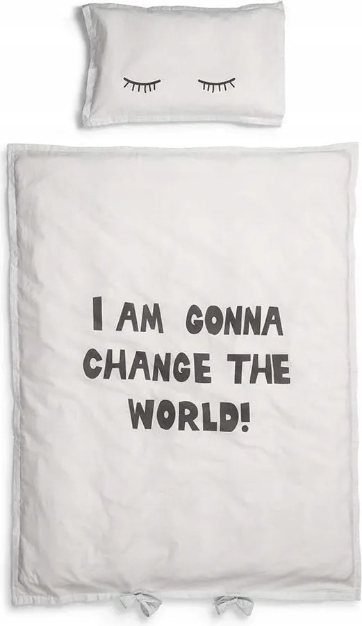 Elodie Details Ágynemű szett kiságyba Change the World, fehér színű