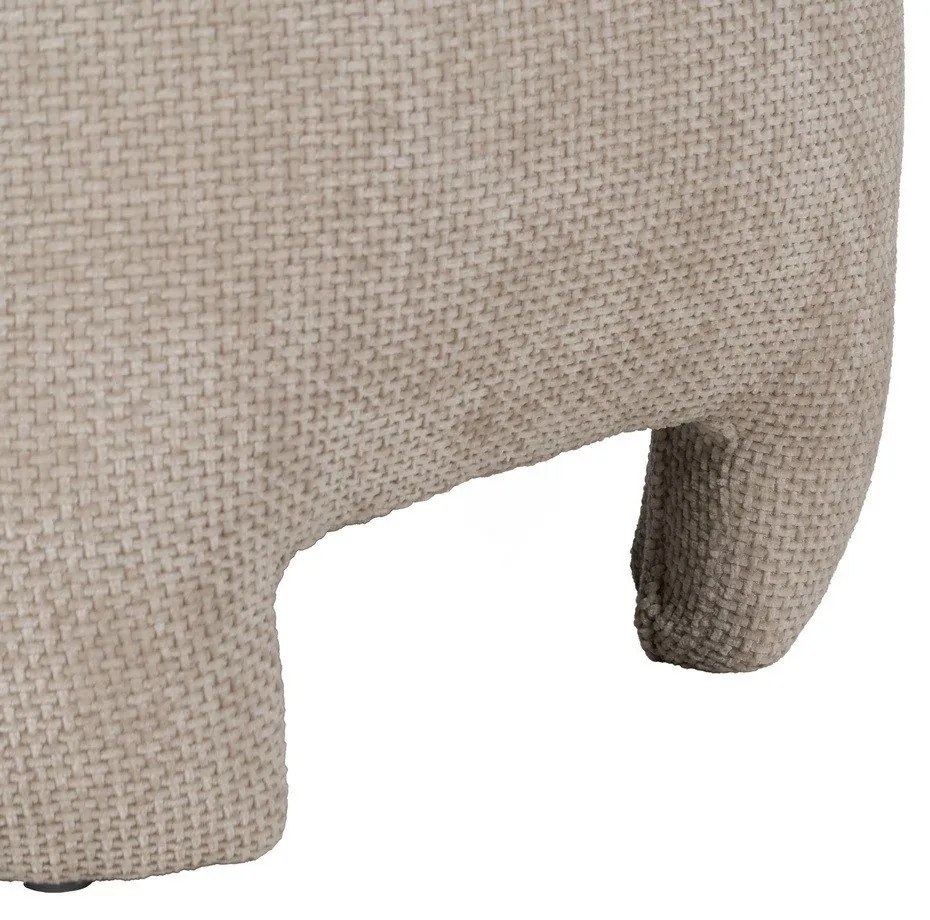 Bézs zsenília puff – Ixia