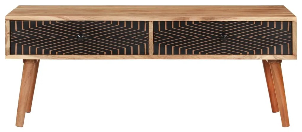Tömör akácfa dohányzóasztal 100 x 50 x 39 cm