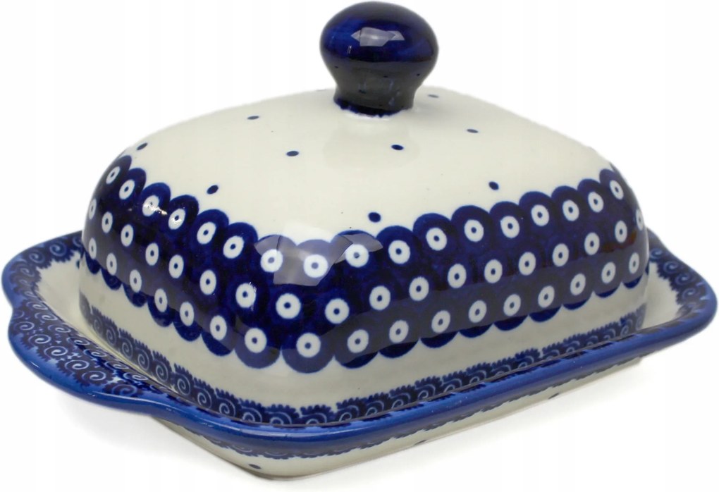 Kerámia vajtartó 250 g hagyományos mintás Boleszláv K5