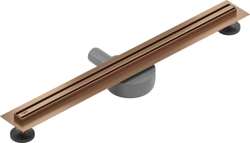 Mexen Flat 360° Slim zuhanyfolyóka 70 cm, matt réz, 1C41070