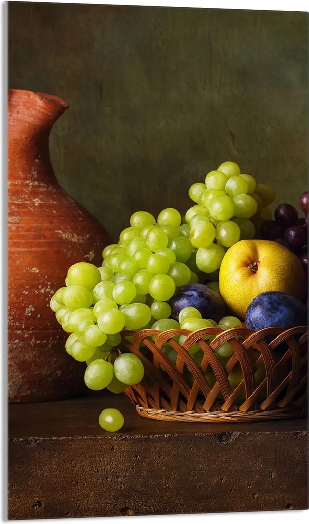 Üveg Vágódeszka 30x52 Szőlő a Konyhába