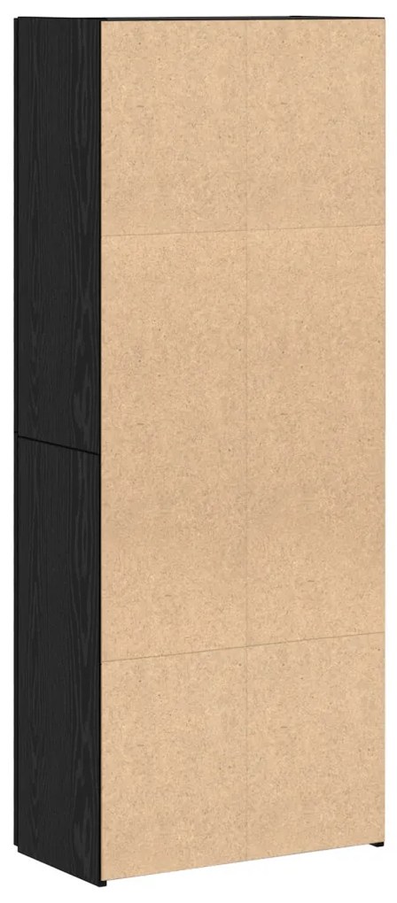 Fekete Tölgy Felső Szekrény - 60 x 32 x 153 cm - Műszaki fa