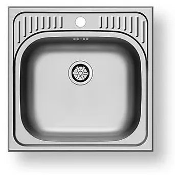 Pyramis 105061001 - ET34 konyhai mosogató 48x48 cm szatén