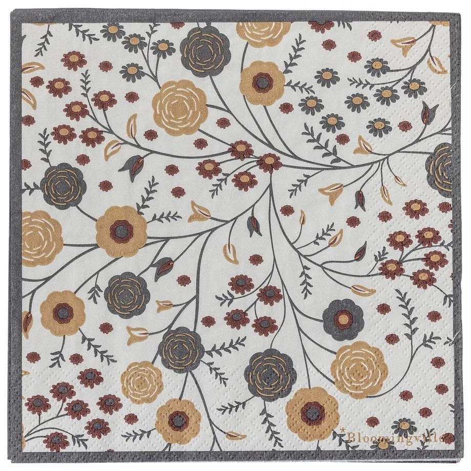 Papír szalvéta szett 20 db-os 33x33 cm Eydis – Bloomingville