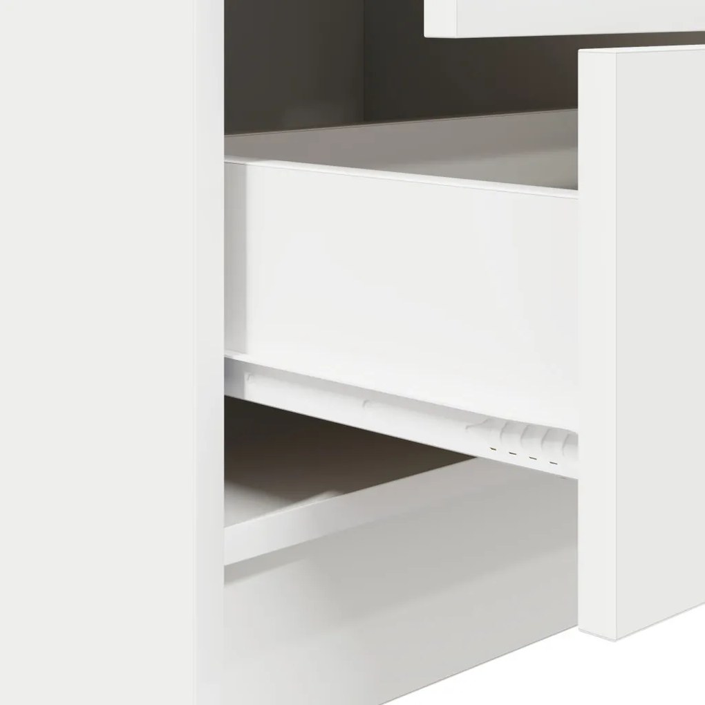 Tárolós Íróasztal Fehér MDF