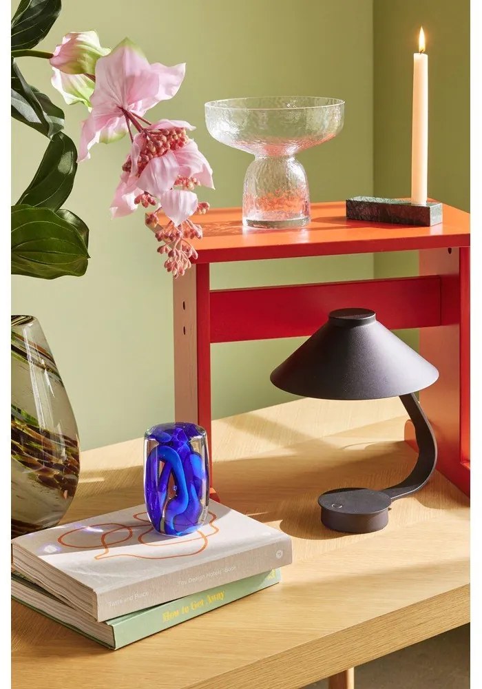 Fekete LED dimmelhető asztali lámpa (magasság 31 cm) Muri – Hübsch