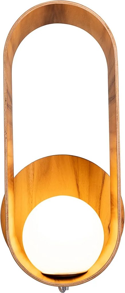Quintiesse modern skandináv fali lámpa sfera fa elsqn-sfera-wb-lteak