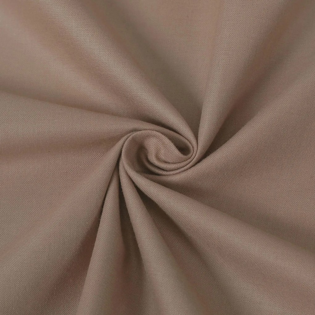 Goldea pamut gumis lepedő - kávébarna 160 x 200 cm