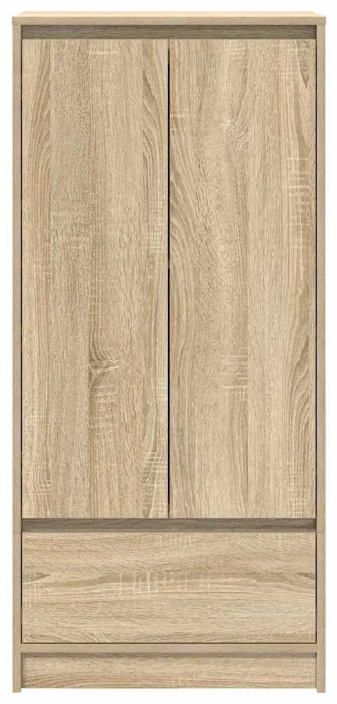 sonoma-tölgy szerelt fa szekrény fiókkal 55,5x34x119,5 cm