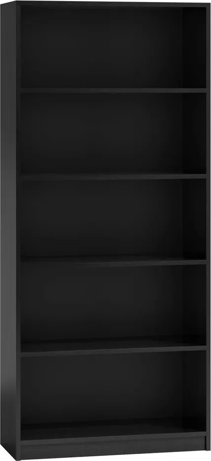 R80 polcos szekrény, fekete