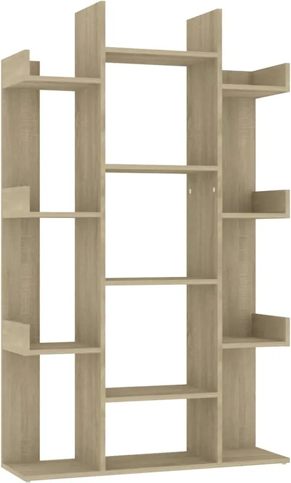 vidaXL sonoma tölgy színű szerelt fa könyvszekrény 86 x 25,5 x 140 cm
