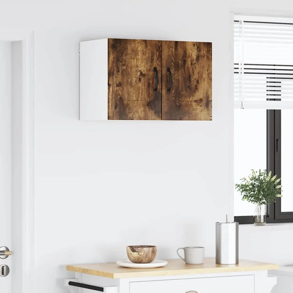 Fali konyhaszekrény 2 pcs Füstölt tölgy 30 x 31 x 40 cm Faanyag