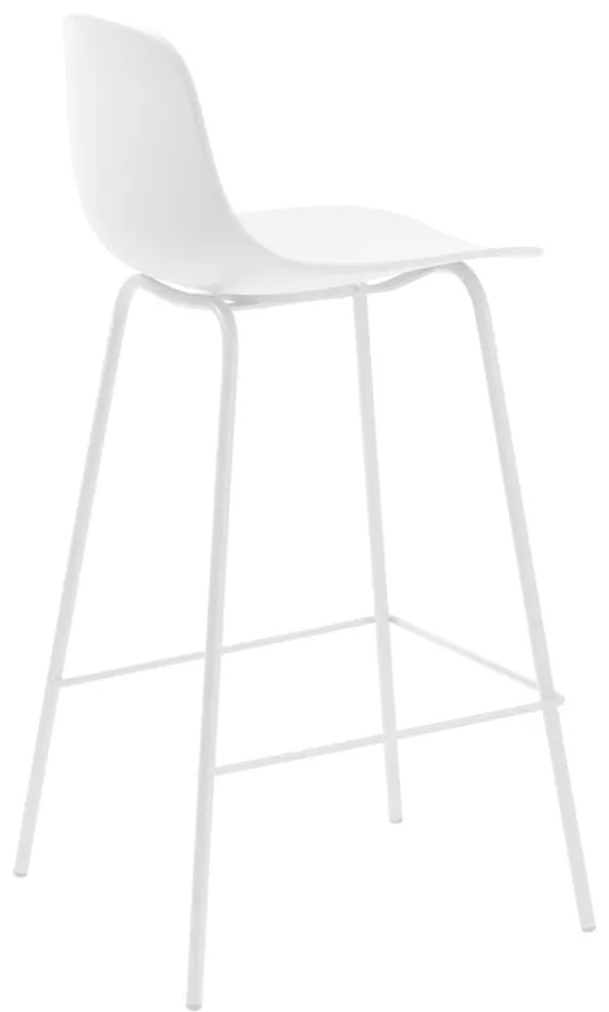 Fehér műanyag bárszék (ülésmagasság 67,5 cm) Whitby – Unique Furniture