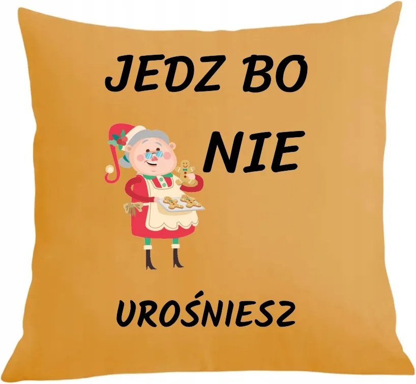 Párna párnahuzat Klasszikus Nagyi egyél, mert nem fogsz megnőni Ajándék