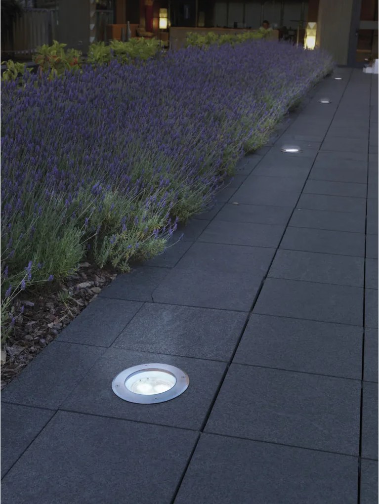 NOVOLUX 183A-L0206A-30 LOO Kültéri Talajba Építhető Lámpa Ezüst LED IP67
