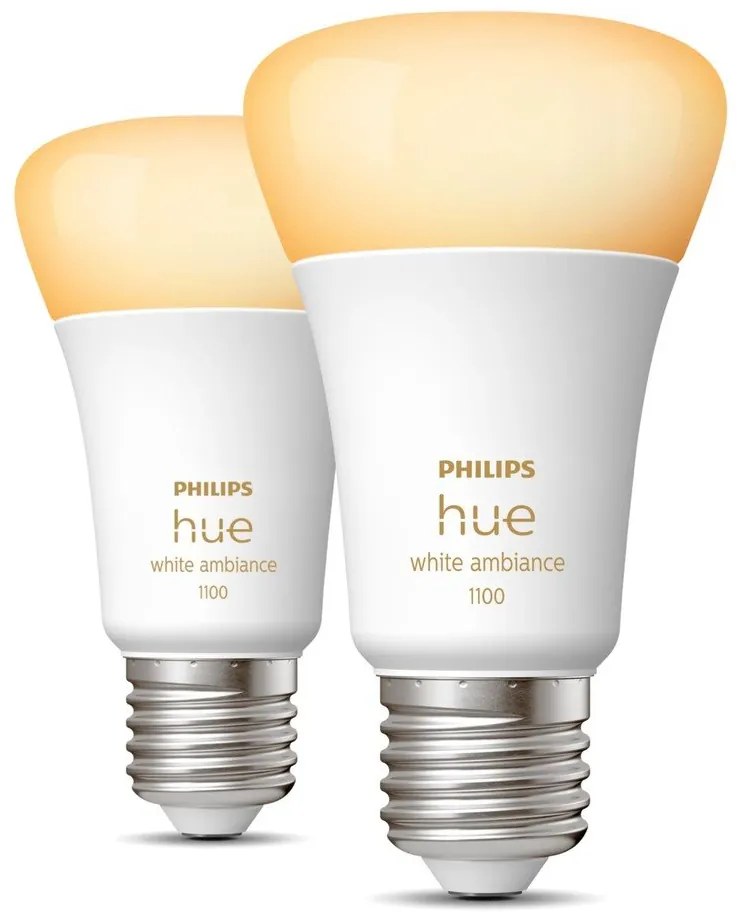 LED okos izzó szett 2 db-os E27, 11 W White ambiance – Philips Hue