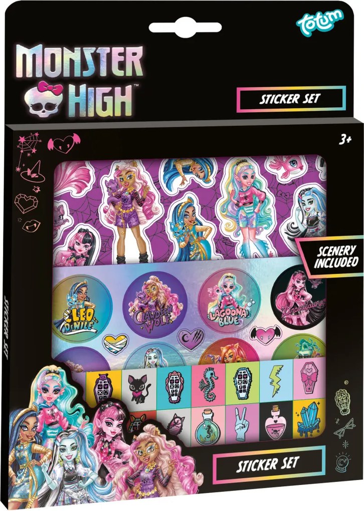 Monster High Dark matrica szett