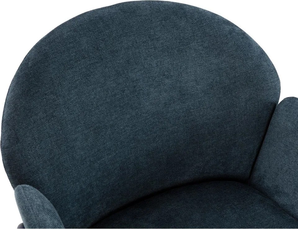 Kék kárpitozott étkezőfotel szett 2 db-os Aslin – MOME