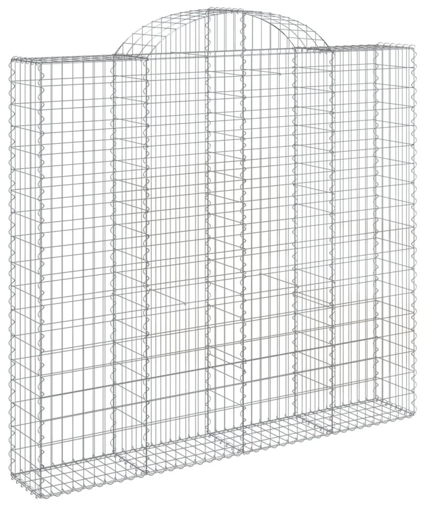 11 db íves horganyzott vas gabion kosár 200x50x180/200 cm