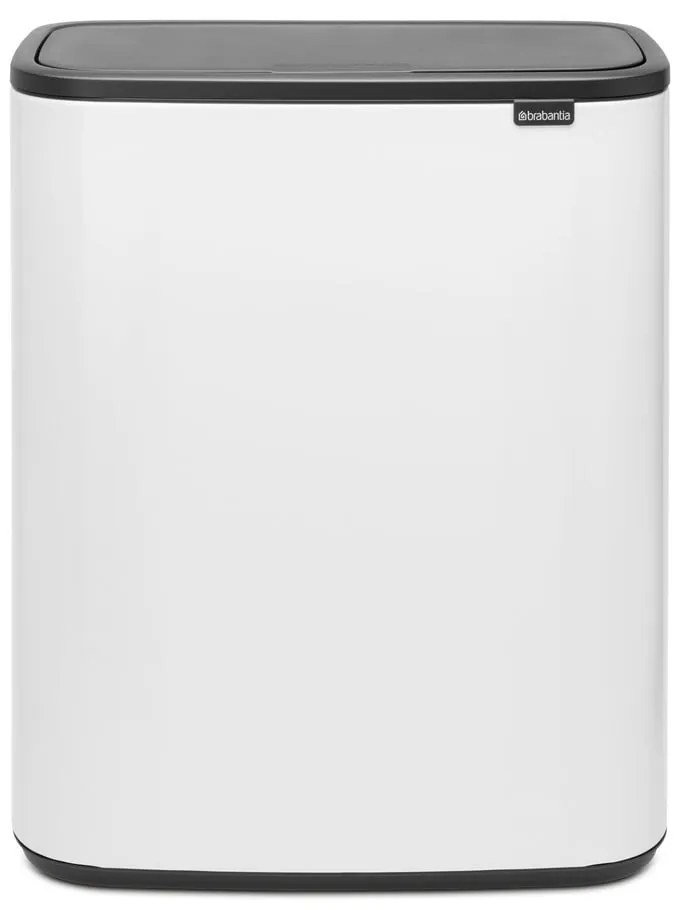 Fehér acél érintésre nyíló szelektív szemetes 60 l Bo Touch Bin – Brabantia