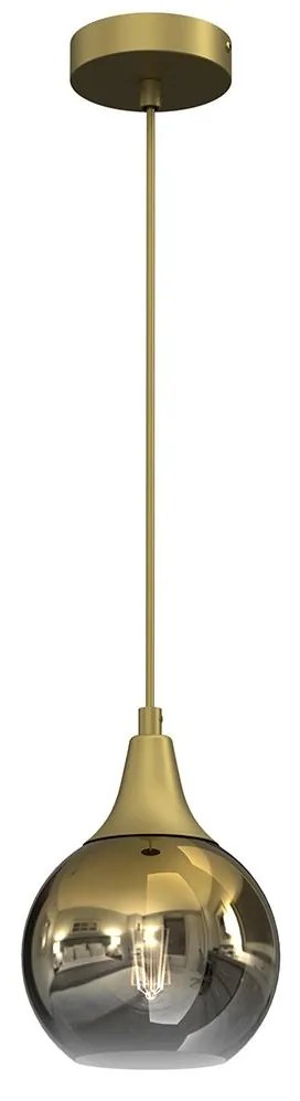 Csillár zsinóron MONTE 1xE27/60W/230V á. 15 cm arany