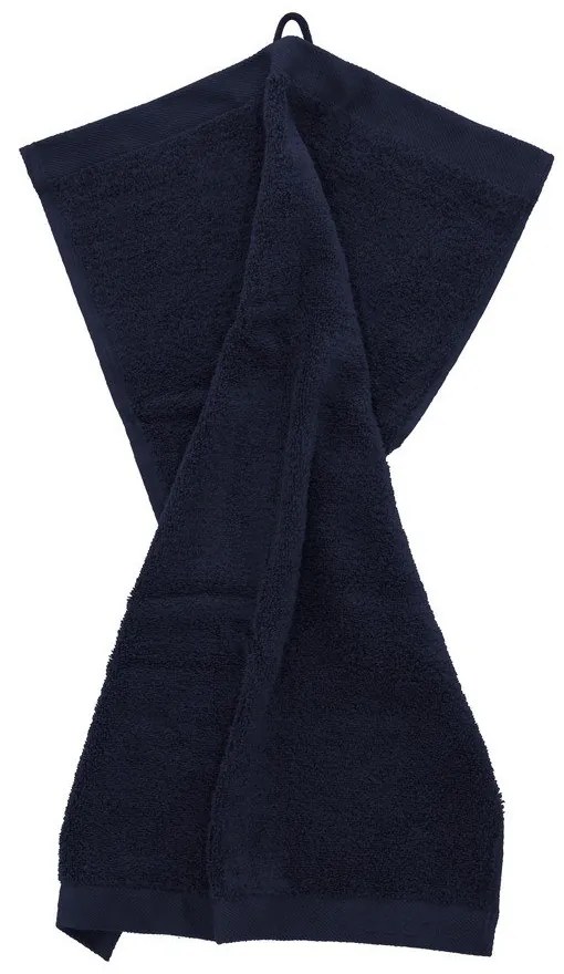 Sötétkék frottír pamut törölköző 40x60 cm Comfort – Södahl