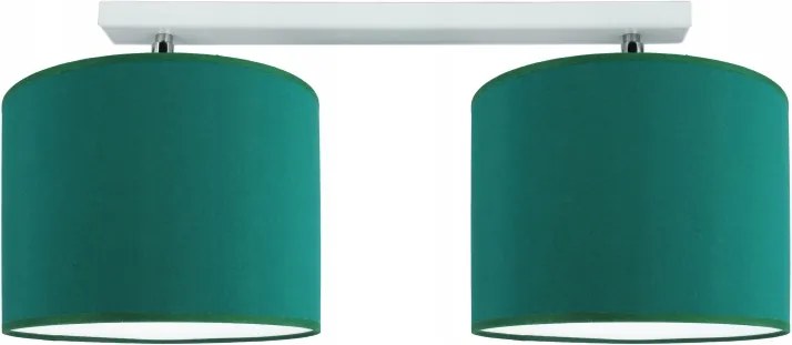 Divatos plafon lámpa, mennyezeti, függeszték modern lámpabúra 20cm zöld Led