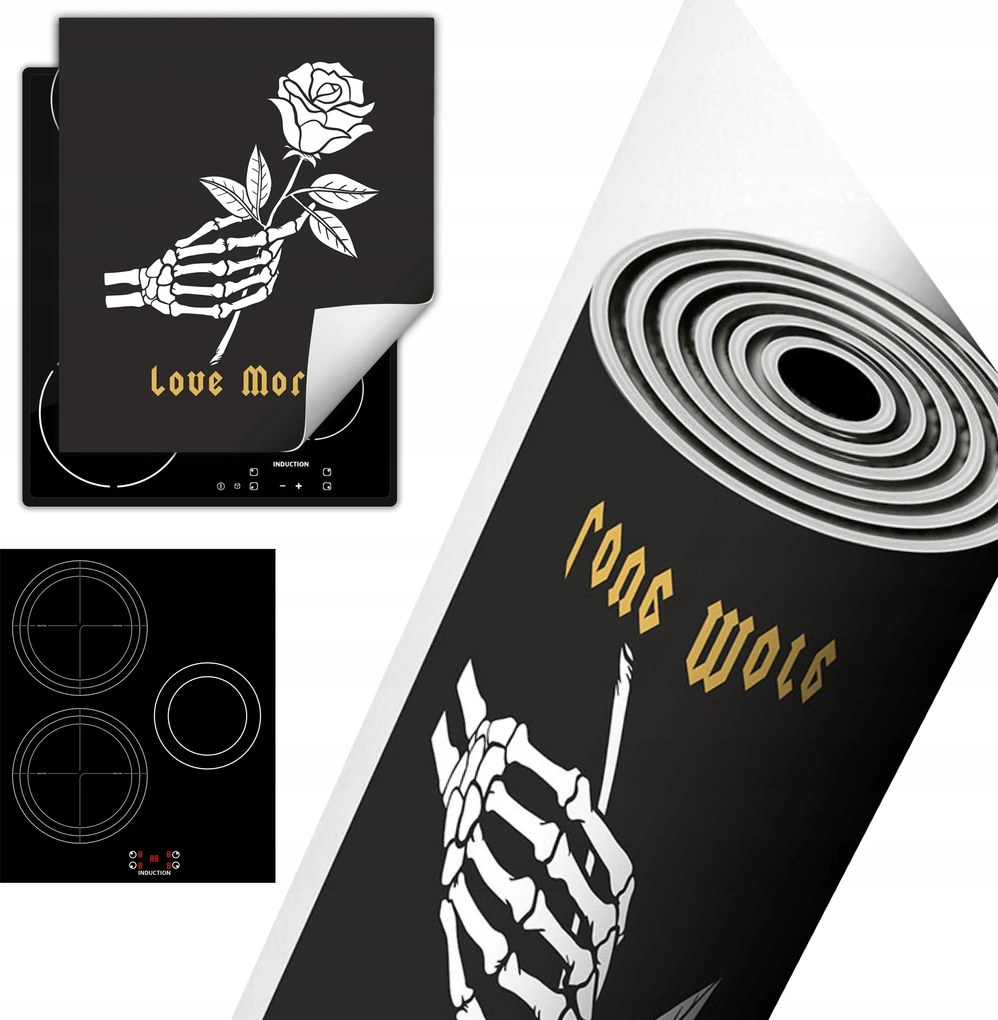 Tűzhelyvédő Szőnyeg Asztali Dekoráció 45x52 sötét virág