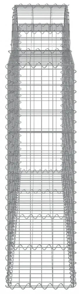 18 db íves horganyzott vas gabion kosár 200x30x100/120 cm