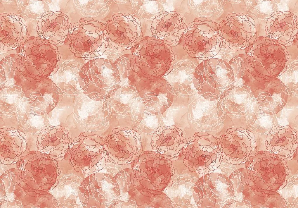 Fotótapéta - Piros virágok (152,5x104 cm)
