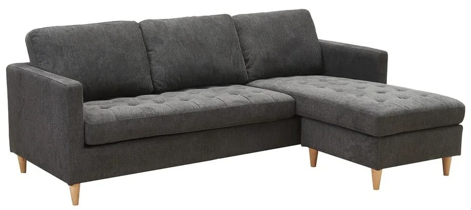 Sötétszürke sarokkanapé Firenze – House Nordic