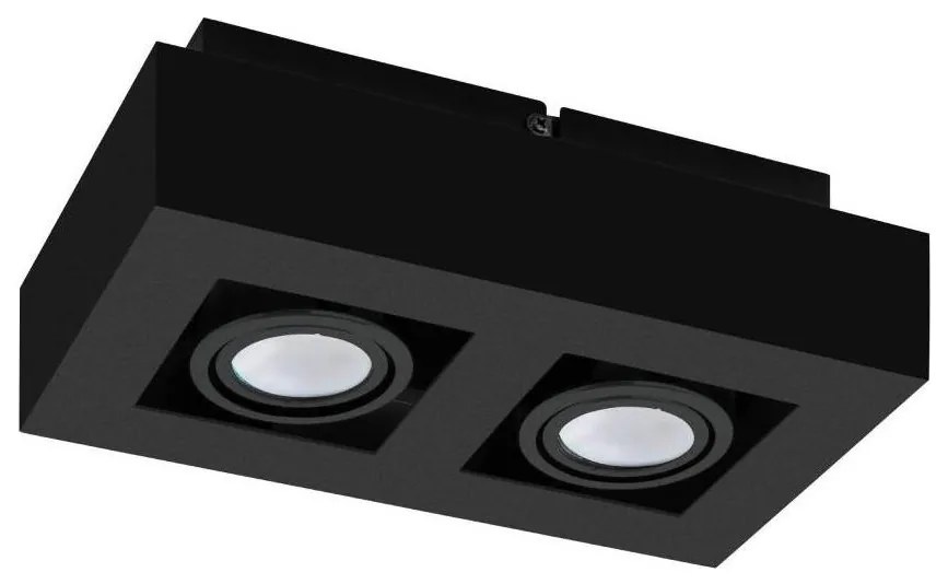 Eglo 31063 - MENDOZA LED spotlámpa 2xLED/4,7W/230V/3000K fekete