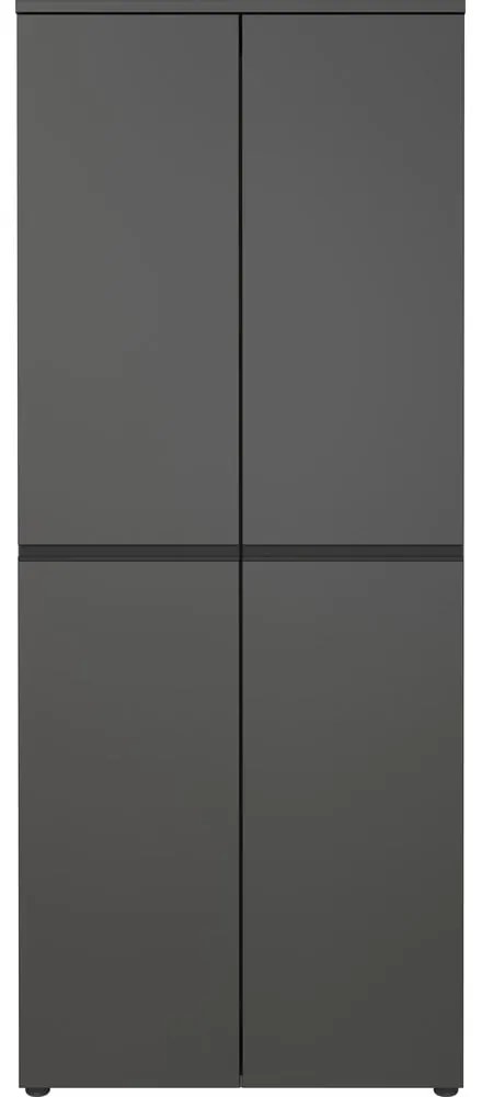 Antracitszürke ruhásszekrény 81x197 cm Bedano – Germania