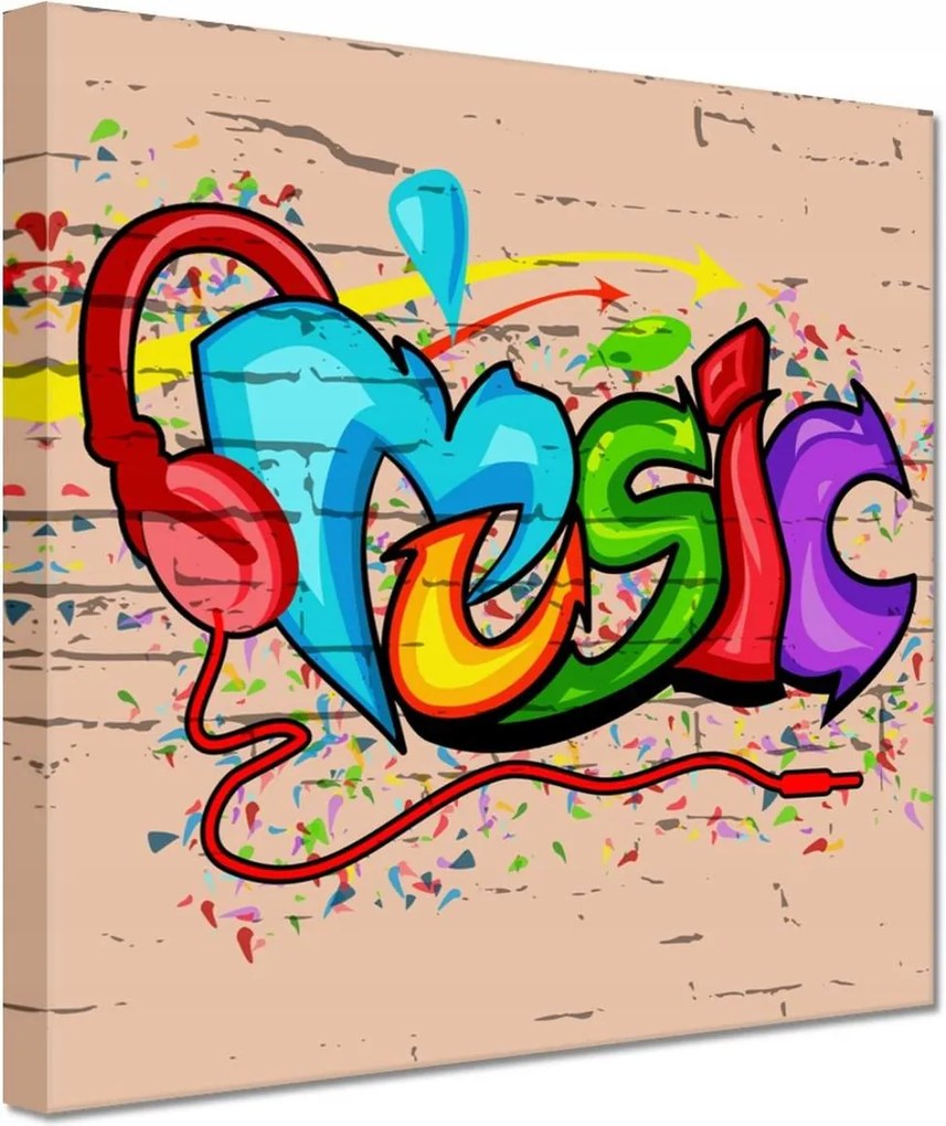 Vászonkép 60x60 Graffiti Utcaművészet