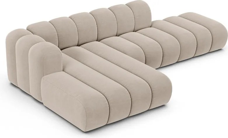 Bézs sarokkanapé (bal oldali) Lupine – Micadoni Home