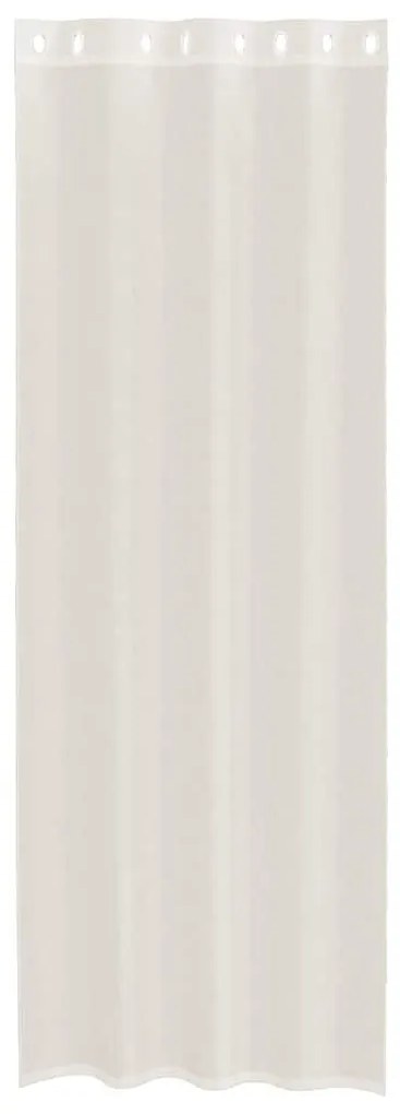 2 db krémszínű fátyolfüggönyök rojtokkal 140x260 cm