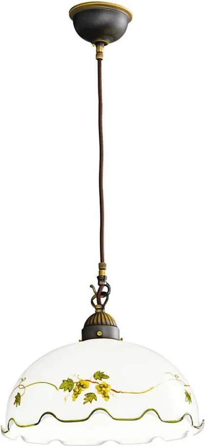 Kolarz 731.30.111 - NONNA kábeles csillár 1xE27/75W/230V, átm. 30 cm, bordó