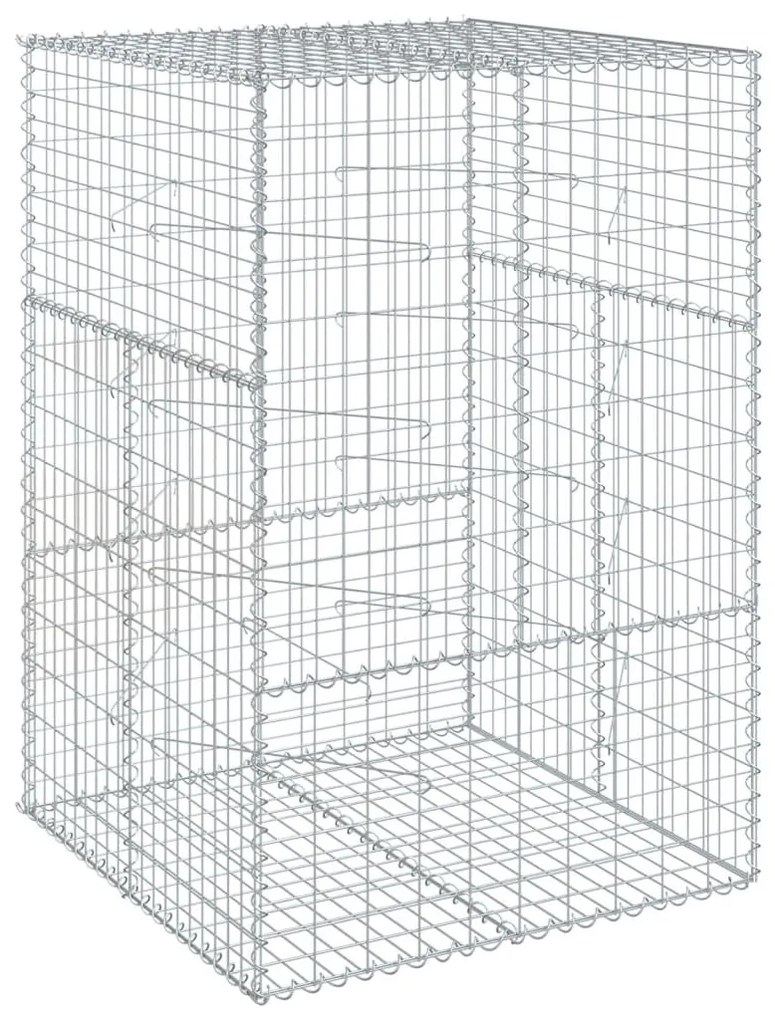 horganyzott vas gabion kosár fedéllel 100 x 100 x 150 cm