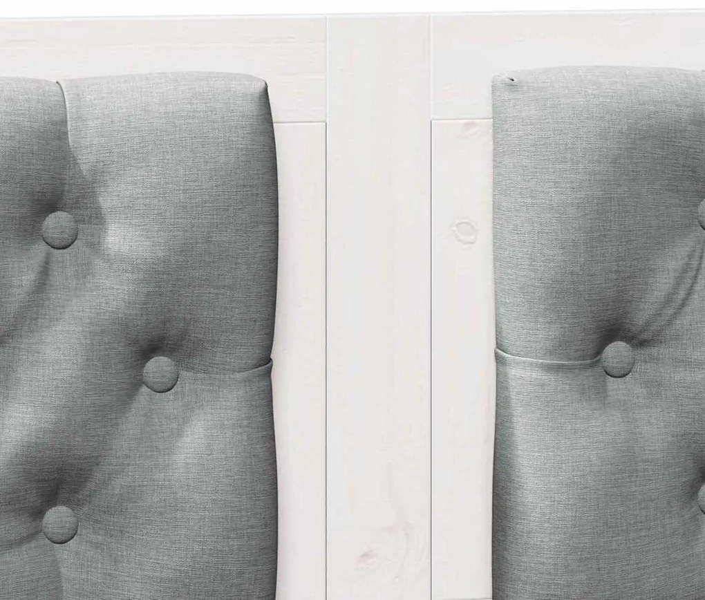 Fejtámla Egyéb Fehér és világosszürke 150 cm Tömör fenyőfa