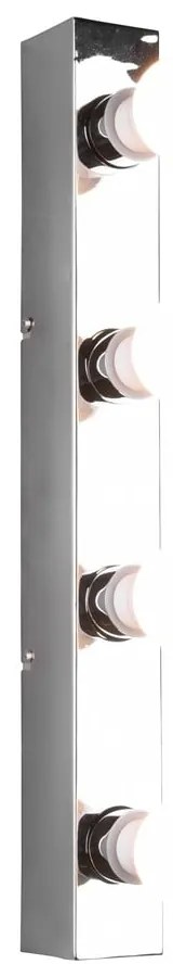 Fényes ezüstszínű fali lámpa Theatro – Trio