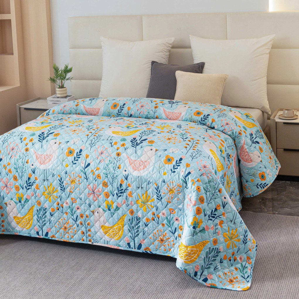 Ágytakaró SPRING TWEET, színes Méret: 170 x 210 cm