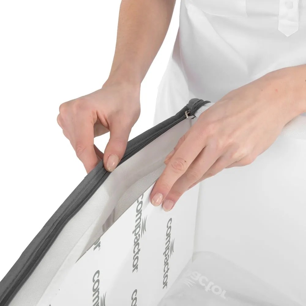 Vákuumos-megerősített textil ruhatároló doboz szett 2 db-os 65x45x27 cm Life – Compactor