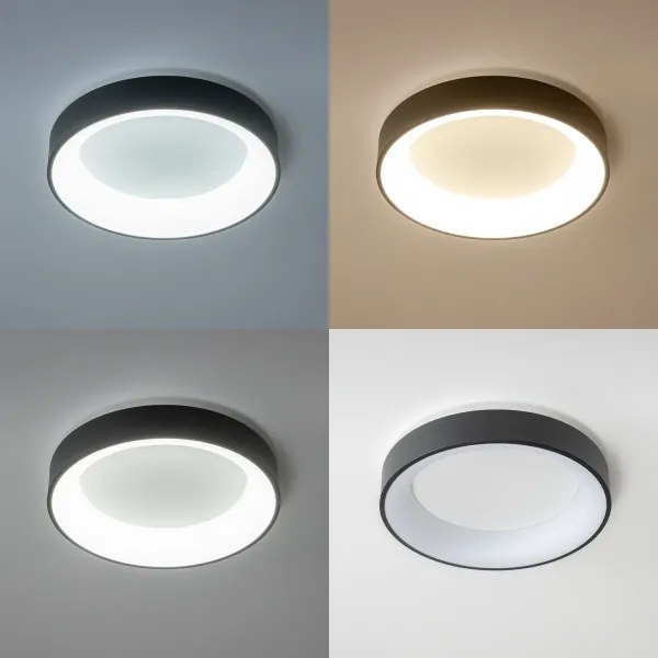 Brilagi - Fényerőszabályozható LED mennyezeti lámpatest LED/40W/230V 3000-6500K fekete + távirányító