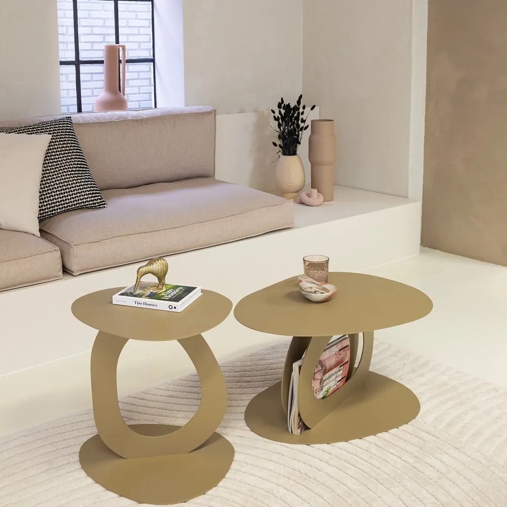 Fém tárolóasztal 39x46 cm Alto – Spinder Design