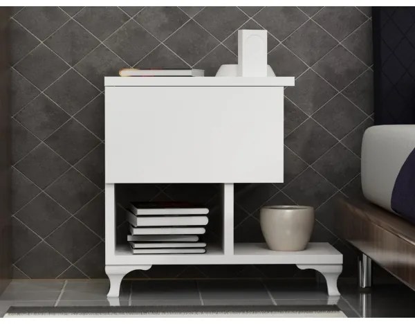 Éjjeli szekrény CAST 46,8x46,8 cm fehér