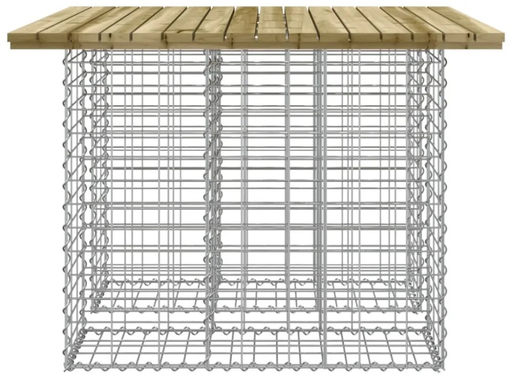 impregnált fenyőfa gabion kerti pad 100 x 102 x 72 cm
